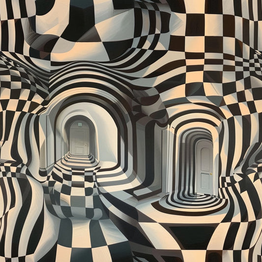 Three Dimensional Optical Illusion Arts Pattern 2 Quilting Cotton Fabric
