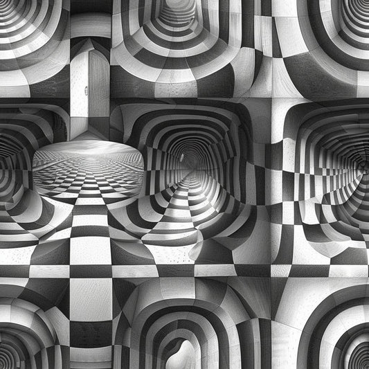 Three Dimensional Optical Illusion Arts Pattern 3 Quilting Cotton Fabric