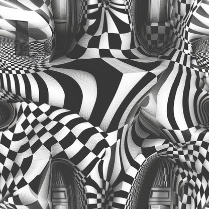 Three Dimensional Optical Illusion Arts Pattern 6 Quilting Cotton Fabric