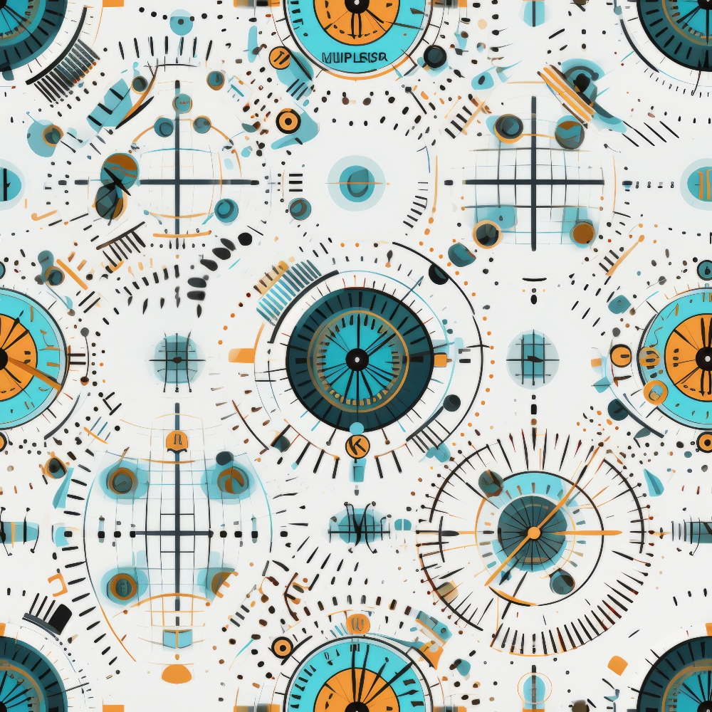 Time Travel Pattern 12 Quilting Cotton Fabric