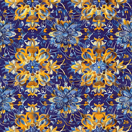 Traditional Najdi Pattern 1 Quilting Cotton Fabric