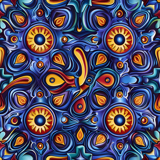 Traditional Najdi Pattern 10 Quilting Cotton Fabric