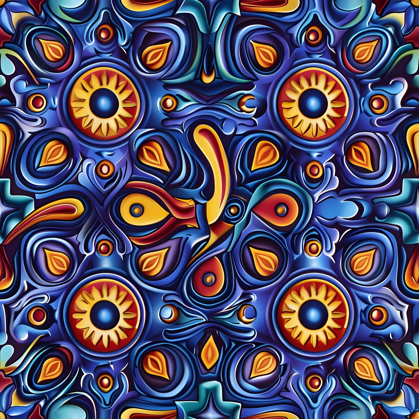 Traditional Najdi Pattern 10 Quilting Cotton Fabric
