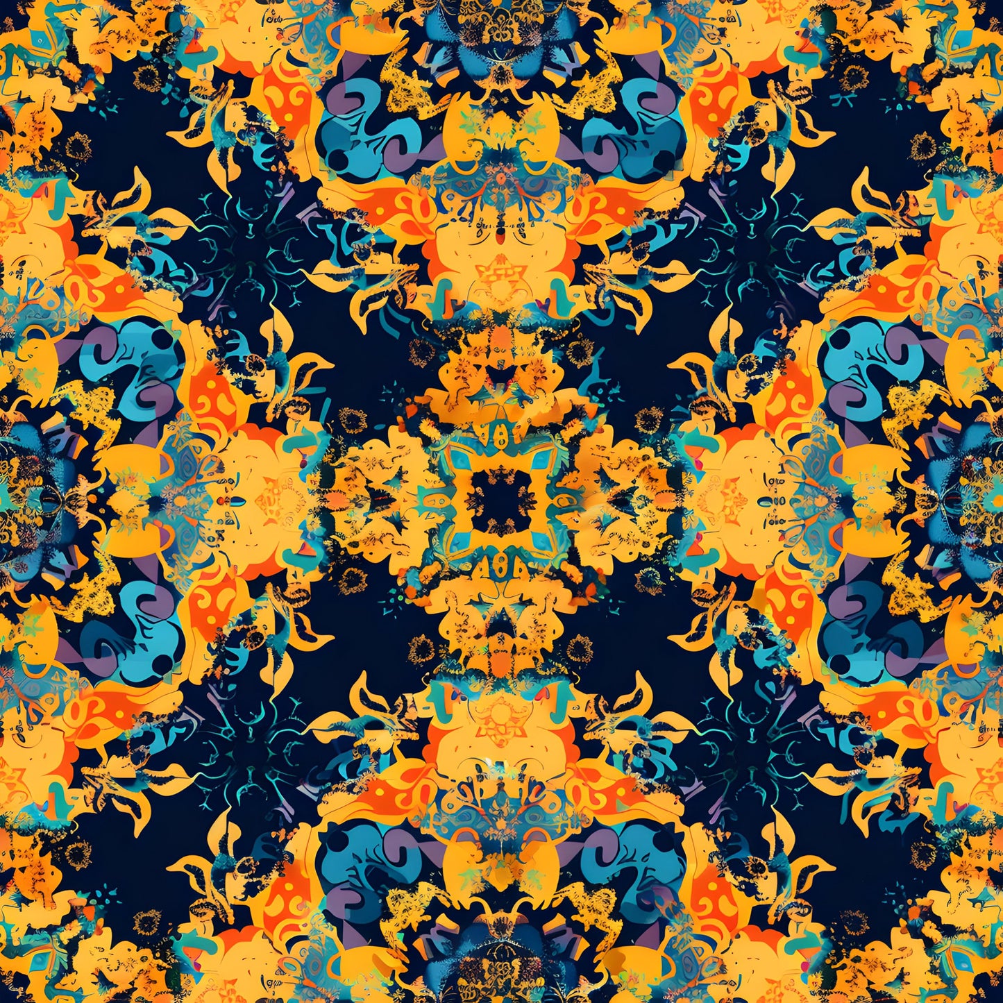 Traditional Najdi Pattern 11 Quilting Cotton Fabric