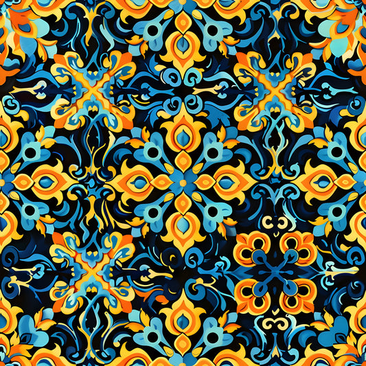 Traditional Najdi Pattern 12 Quilting Cotton Fabric