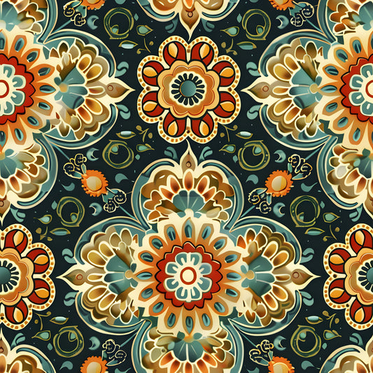 Traditional Najdi Pattern 13 Quilting Cotton Fabric
