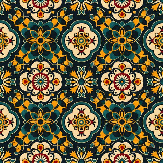 Traditional Najdi Pattern 15 Quilting Cotton Fabric