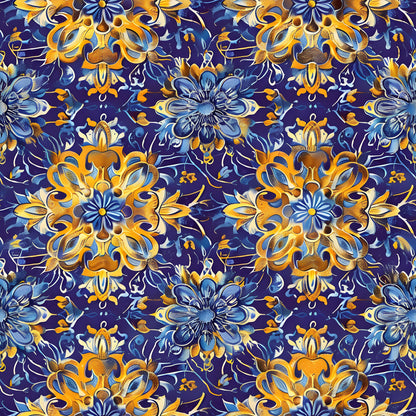 Traditional Najdi Pattern 1 Quilting Cotton Fabric