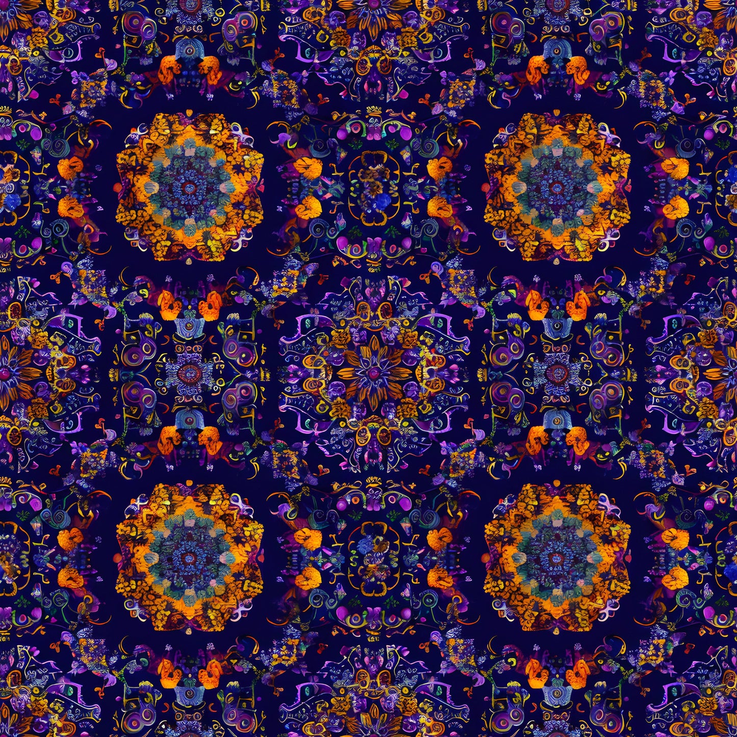 Traditional Najdi Pattern 3 Quilting Cotton Fabric