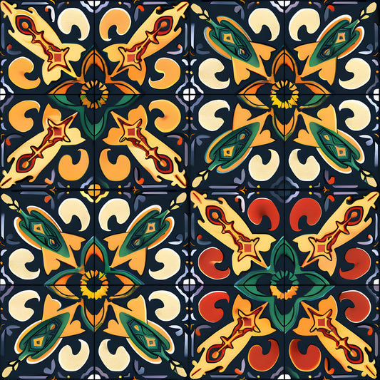 Traditional Najdi Pattern 4 Quilting Cotton Fabric