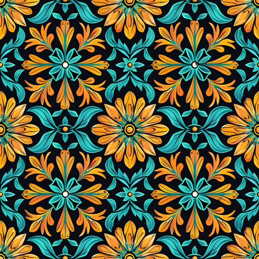 Traditional Najdi Pattern 5 Quilting Cotton Fabric