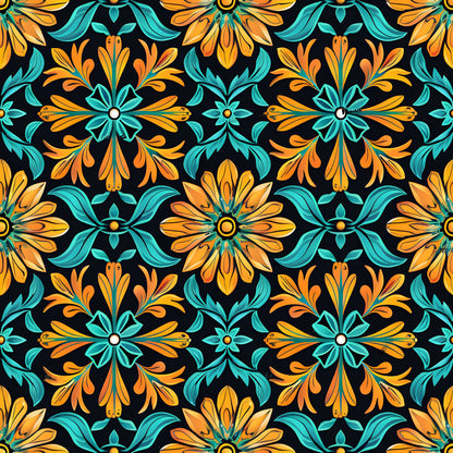 Traditional Najdi Pattern 5 Quilting Cotton Fabric