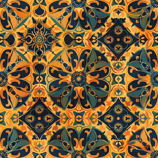 Traditional Najdi Pattern 6 Quilting Cotton Fabric