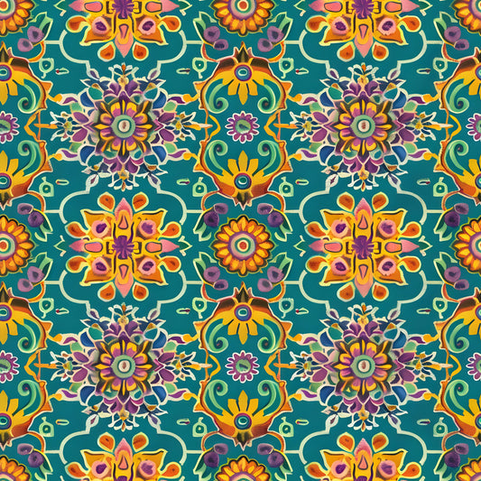 Traditional Najdi Pattern 7 Quilting Cotton Fabric