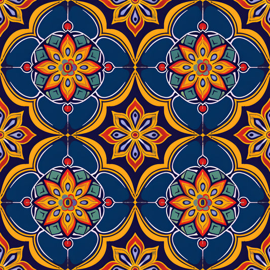 Traditional Najdi Pattern 8 Quilting Cotton Fabric