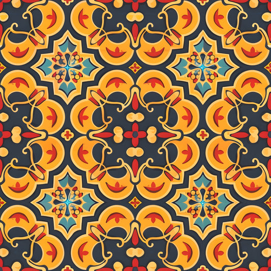 Traditional Najdi Pattern 9 Quilting Cotton Fabric