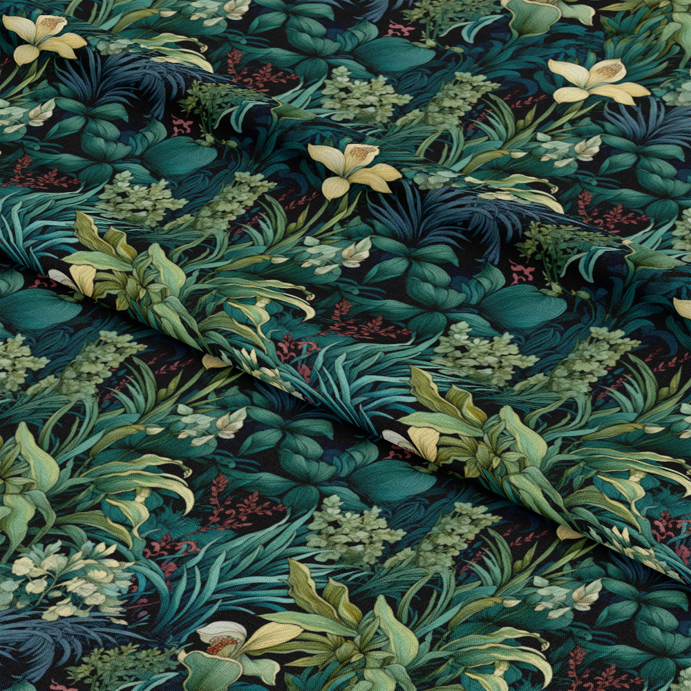 Tropical Flowers Pattern 2 Quilting Cotton Fabric