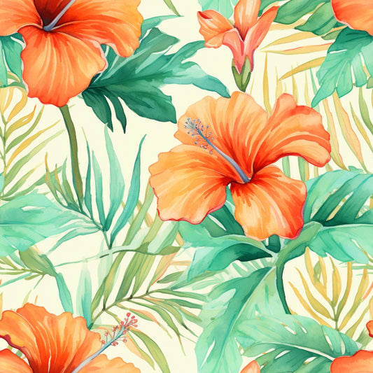 Tropical Flowers Pattern 8 Quilting Cotton Fabric