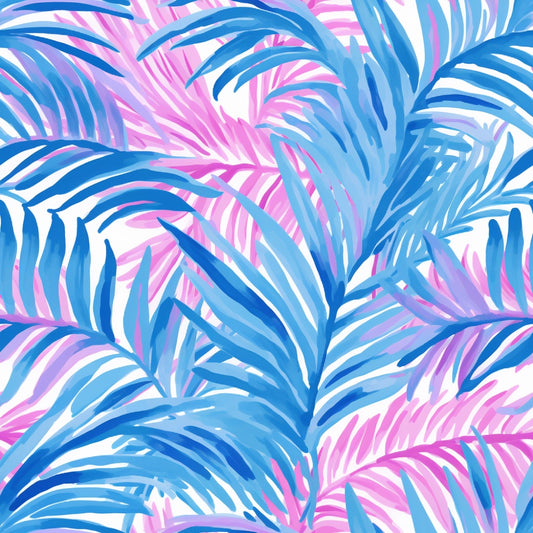 Tropical Leaves Pattern 3 Quilting Cotton Fabric