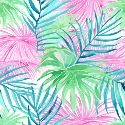 Tropical Leaves Pattern 7 Quilting Cotton Fabric