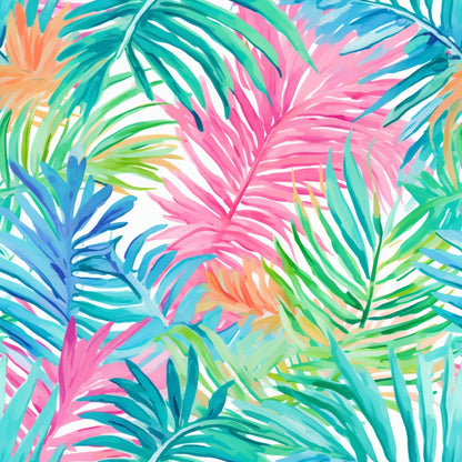 Tropical Leaves Pattern 8 Quilting Cotton Fabric