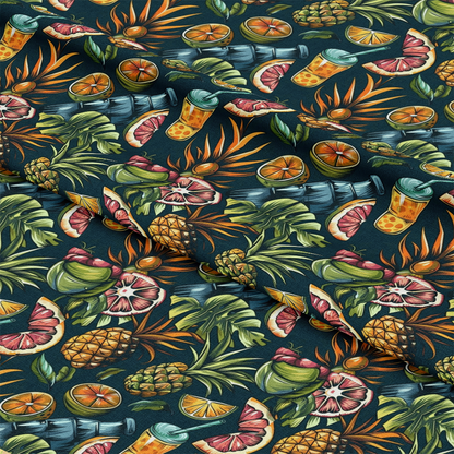 Tropical Summer Beach Pattern 3 Quilting Cotton Fabric