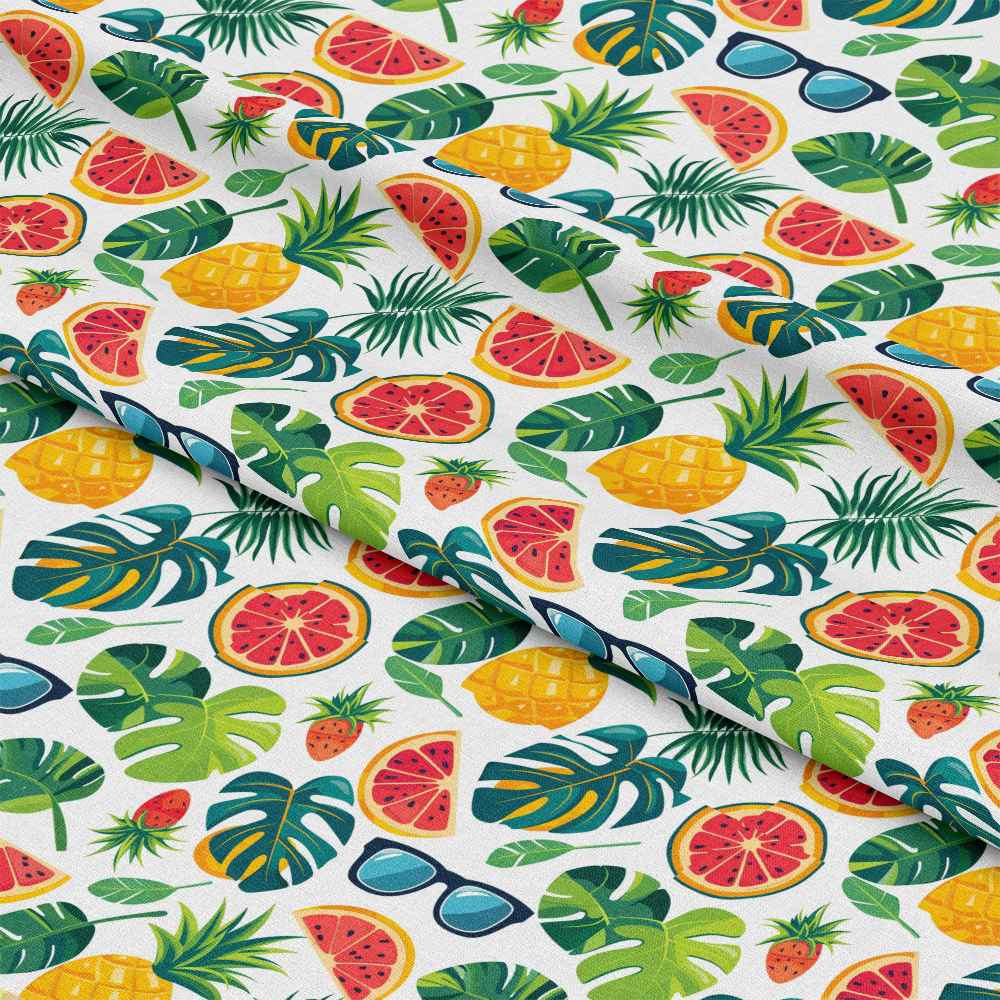 Tropical Summer Beach Pattern 7 Quilting Cotton Fabric