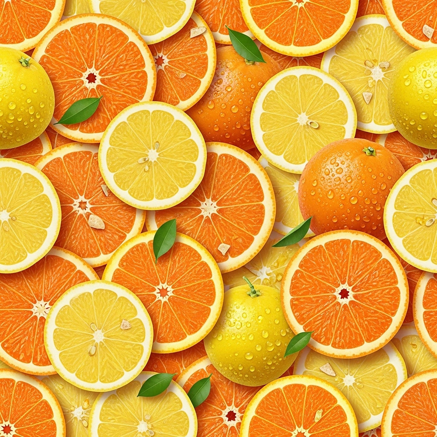 Tropical Fruit Pattern 2 Quilting Cotton Fabric