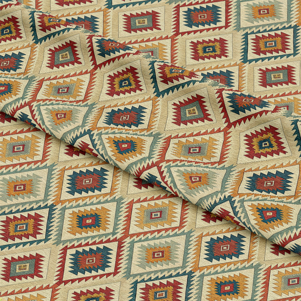 Turkish Kilim Pattern 10 Quilting Cotton Fabric