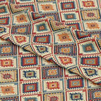 Turkish Kilim Pattern 4 Quilting Cotton Fabric