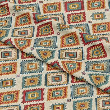 Turkish Kilim Pattern 5 Quilting Cotton Fabric