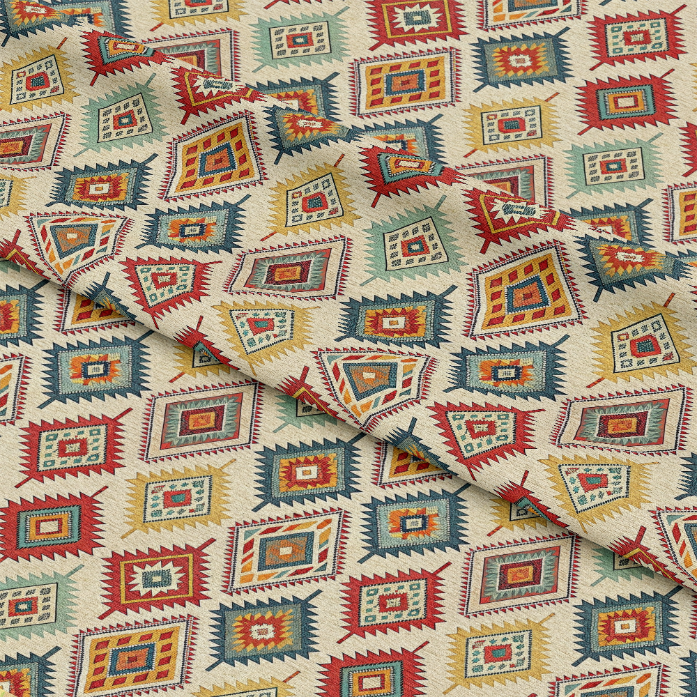 Turkish Kilim Pattern 7 Quilting Cotton Fabric