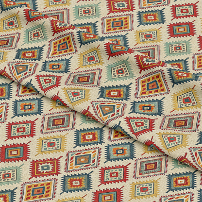 Turkish Kilim Pattern 7 Quilting Cotton Fabric