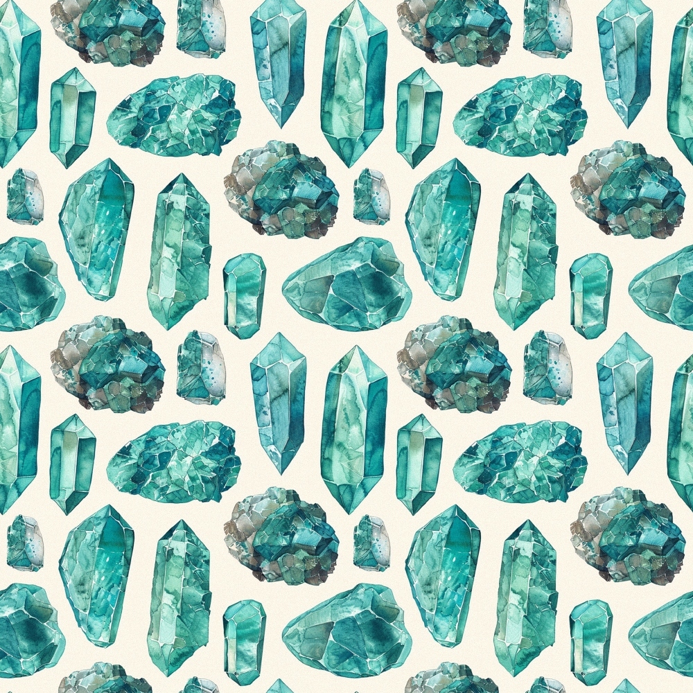 Patterned Turquoise Turquoise Gemstone Pattern 3 Quilting Cotton Fabric – FabricMegaStore.com