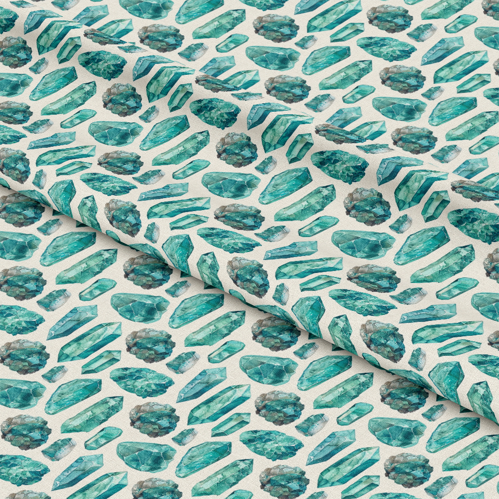 Turquoise Gemstone Pattern 3 Quilting Cotton Fabric