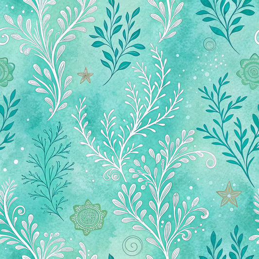 Turquoise Dreams Pattern 14 Quilting Cotton Fabric