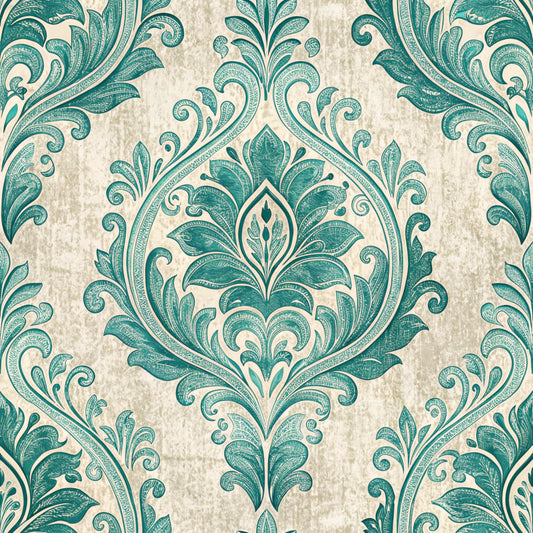 Turquoise Dreams Pattern 15 Quilting Cotton Fabric