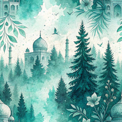 Turquoise Dreams Pattern 21 Quilting Cotton Fabric