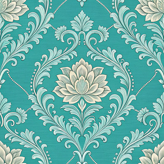 Turquoise Dreams Pattern 22 Quilting Cotton Fabric