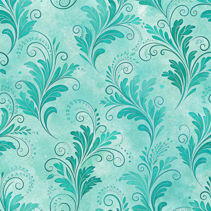 Turquoise Dreams Pattern 26 Quilting Cotton Fabric