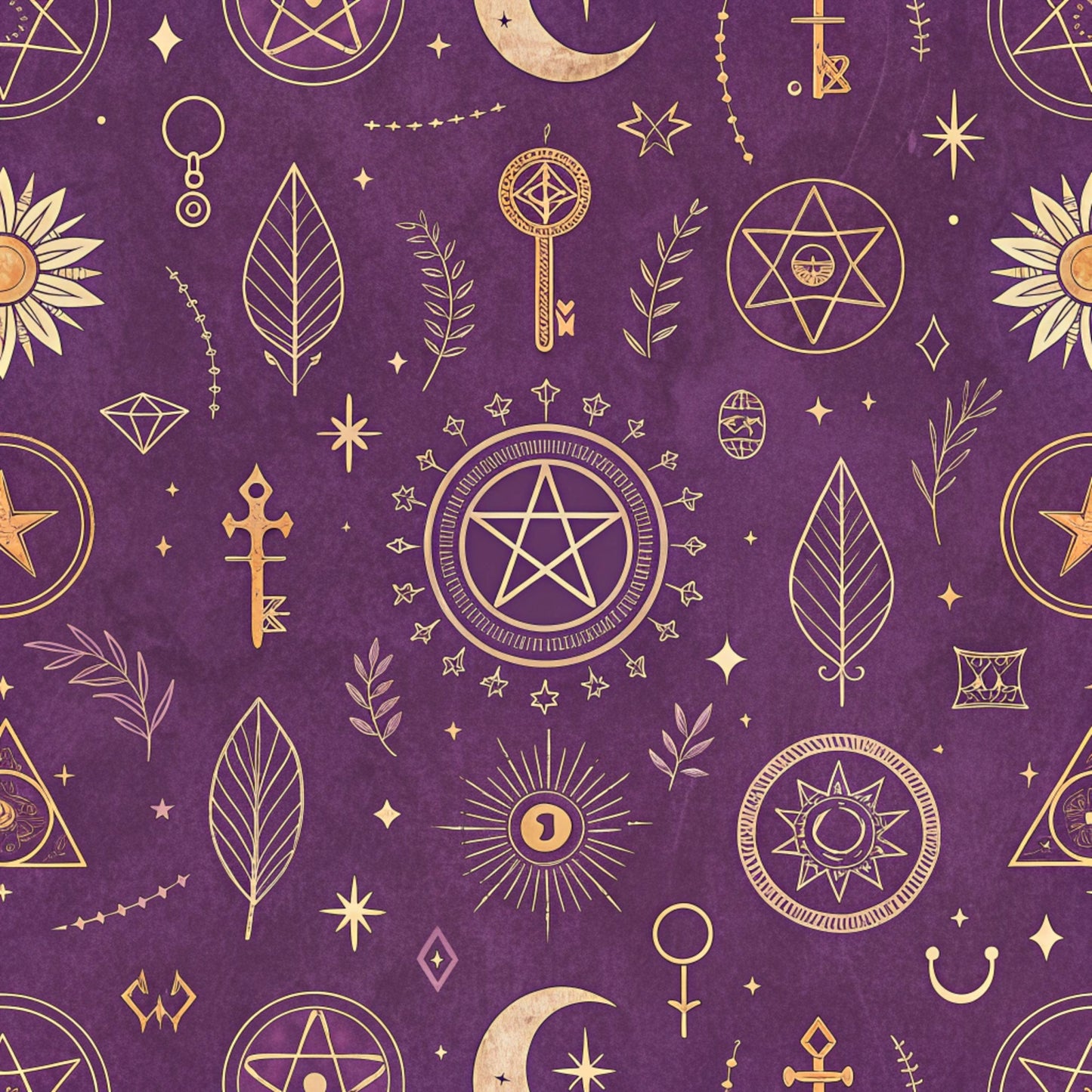 Twilight Witch Pattern 10 Quilting Cotton Fabric