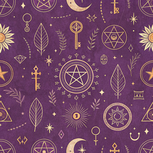 Twilight Witch Pattern 10 Quilting Cotton Fabric