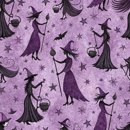 Twilight Witch Pattern 14 Quilting Cotton Fabric