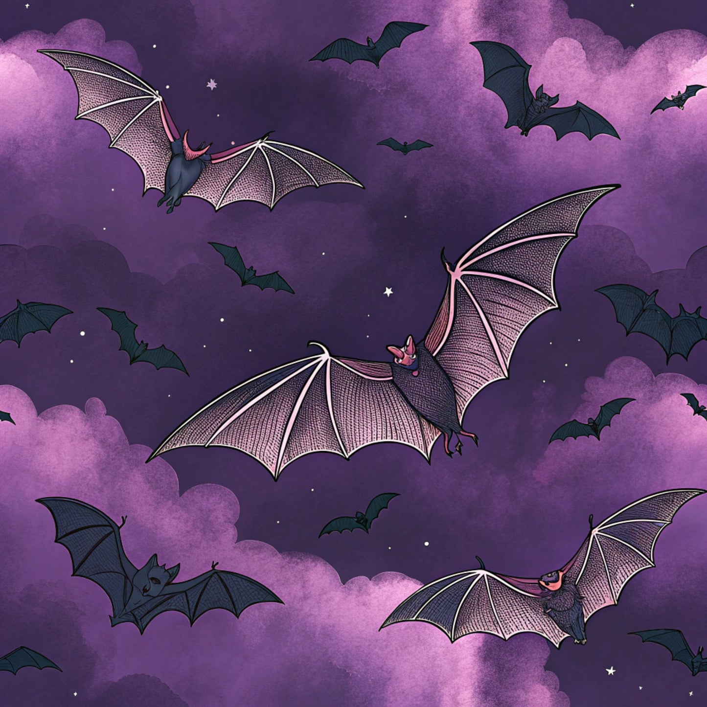 Twilight Witch Pattern 19 Quilting Cotton Fabric