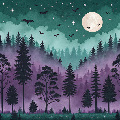 Twilight Witch Pattern 22 Quilting Cotton Fabric