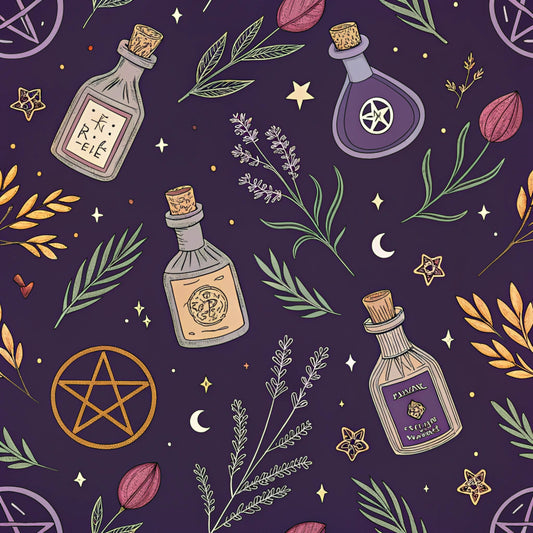 Twilight Witch Pattern 7 Quilting Cotton Fabric