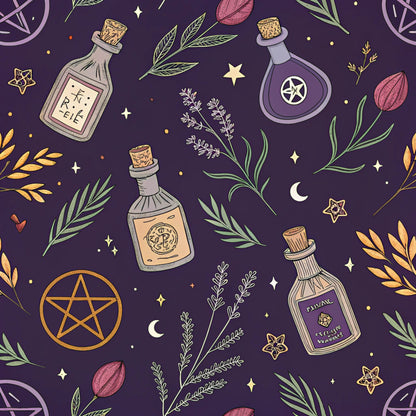 Twilight Witch Pattern 7 Quilting Cotton Fabric