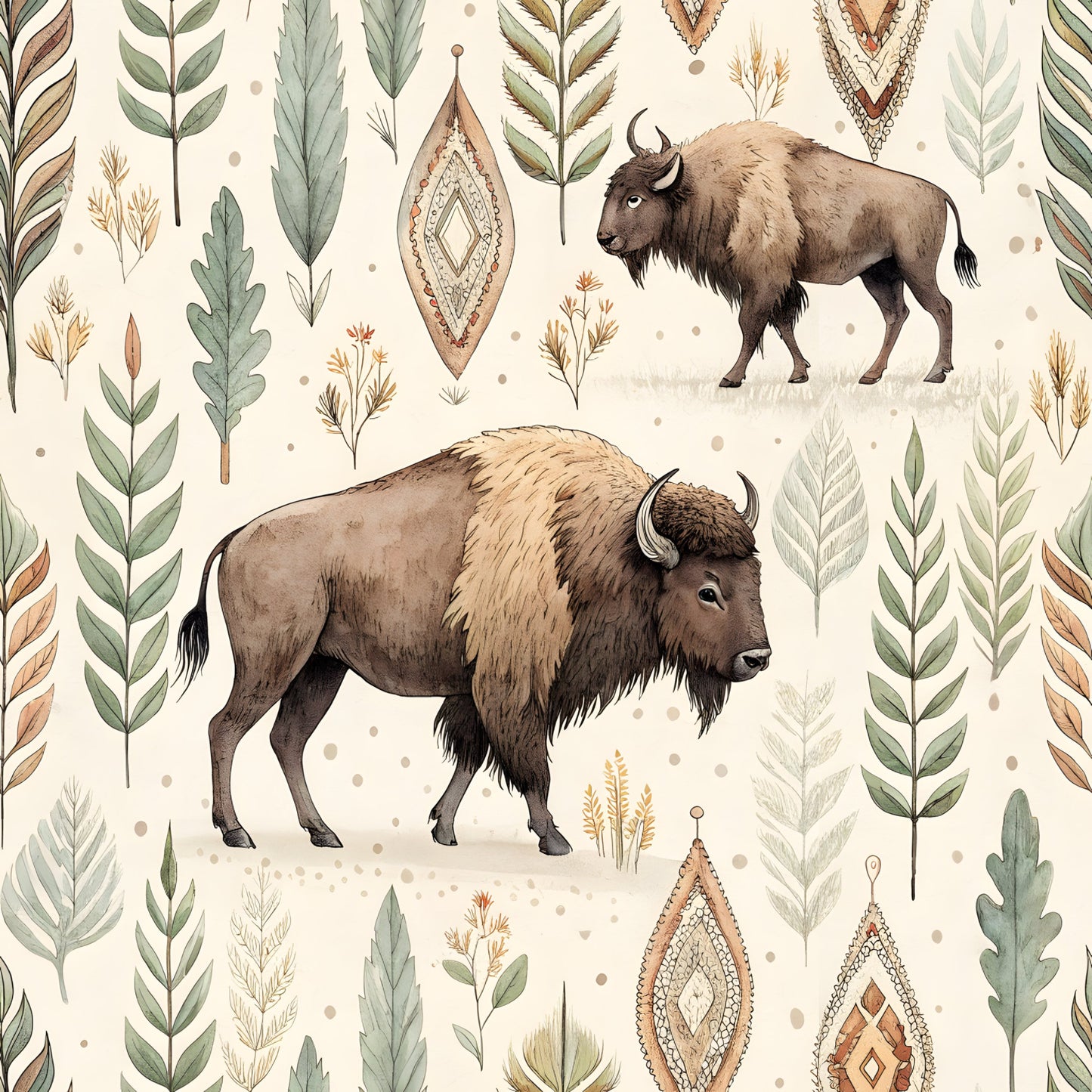 USA Patriotic Wildlife Pattern 9 Quilting Cotton Fabric