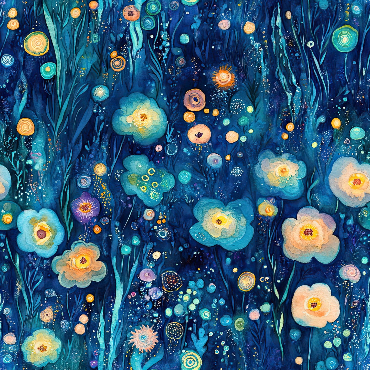 Underwater Dreamscape Pattern 11 Quilting Cotton Fabric