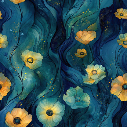 Underwater Dreamscape Pattern 16 Quilting Cotton Fabric